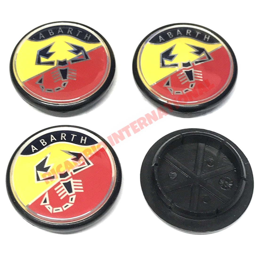 Abarth Wheel Centre Cap Set (4) - Fiat - Accessories