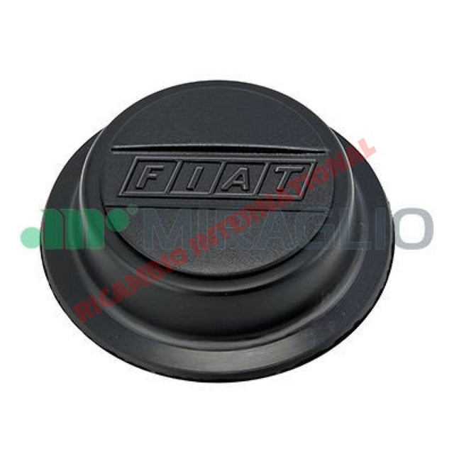 Black Centre Hub Cap - Classic Fiat Panda Uno 126 - Bumpers & Assorted Exterior Trim