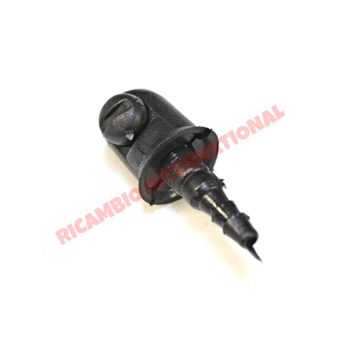 Black Plastic Washer Jet - Classic Fiat 500,126,600,850,127,128,131 - Wiper - Washer & Associated Parts