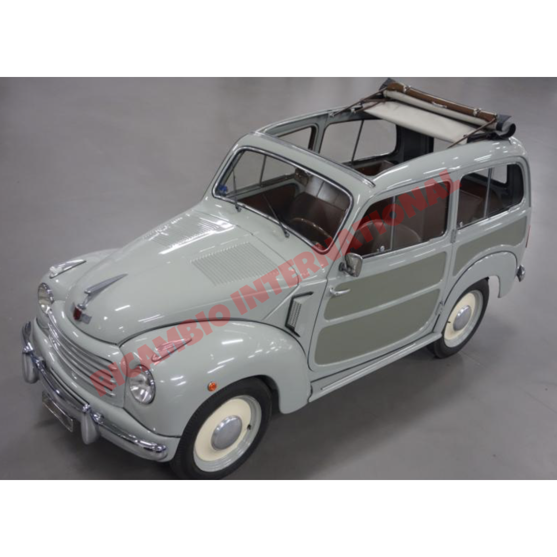 Black Sunroof Cover - Fiat 500 Topolino - Exterior Parts and Trim