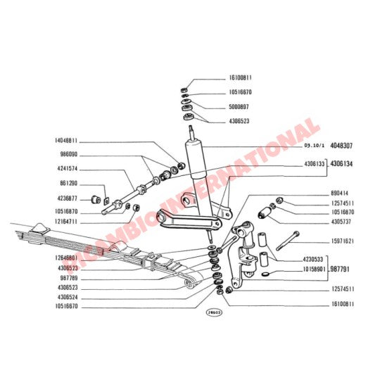 Front Wishbone Link Kit - Classic Fiat 500 126 - Suspension