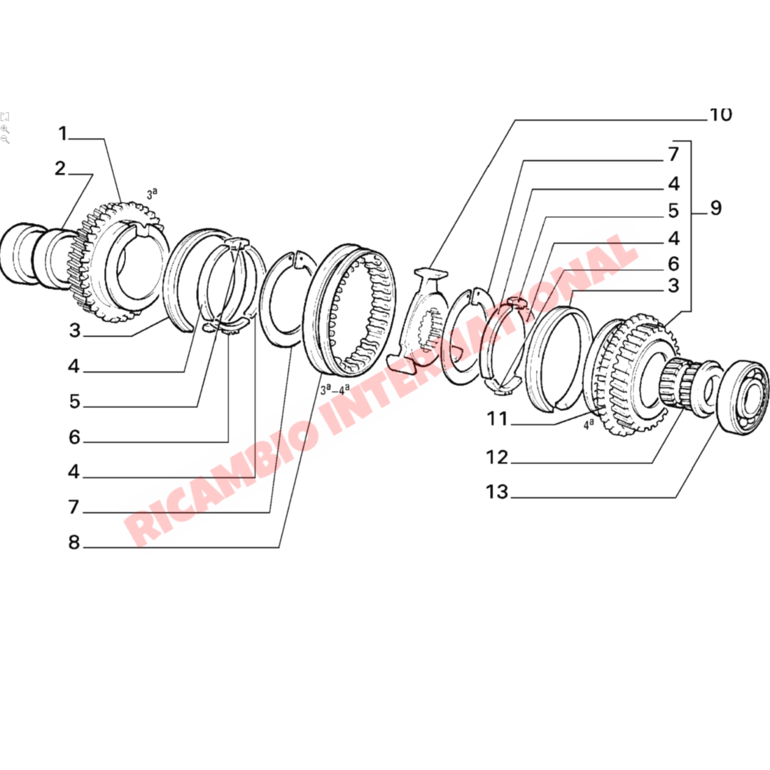 Gearbox Bearing Kit - Classic Fiat Panda Uno Lancia Y10 - Clutch & Transmission Parts