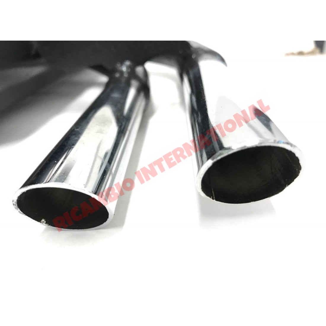 Record Monza’ Sports Exhaust Chrome Twin Pipe - Classic Fiat 500 126 - Exhaust and Associated Parts