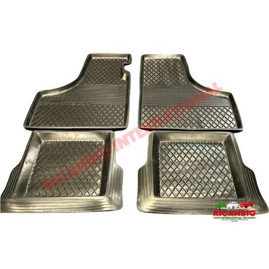 Rubber Mat Set 4 piece (LHD) - Classic Fiat 500,126 - Rubber Mats