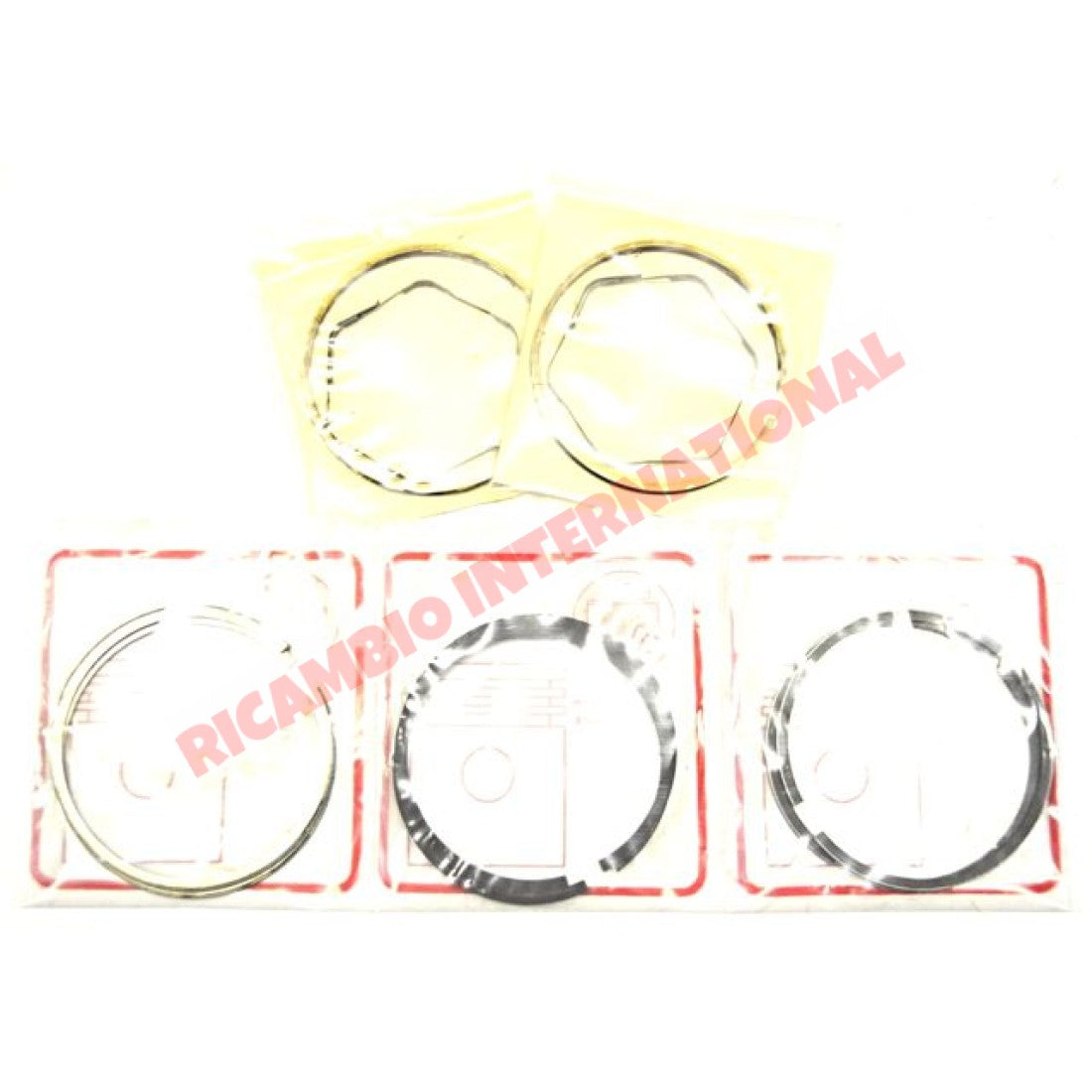 Set of Piston Rings (77.2mm) - Classic Fiat 500 126 - Mechanical & Engine Parts