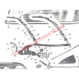 Windscreen Wiper Pivot Rubber Seal Kit (2) - Lancia Fulvia - Wiper - Washer & Associated Parts